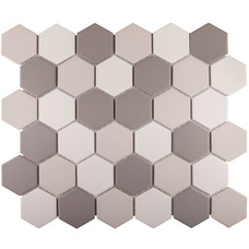 Керамическая мозаика Starmosaic Hexagon small Grey Mix Antislip. (JMT55221) 32,5х28,2